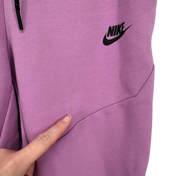 Nike Tech Fleece Joggers Violet Shock Mens Small CU4495-532 Streetwear Flawed - Picture 3 of 13